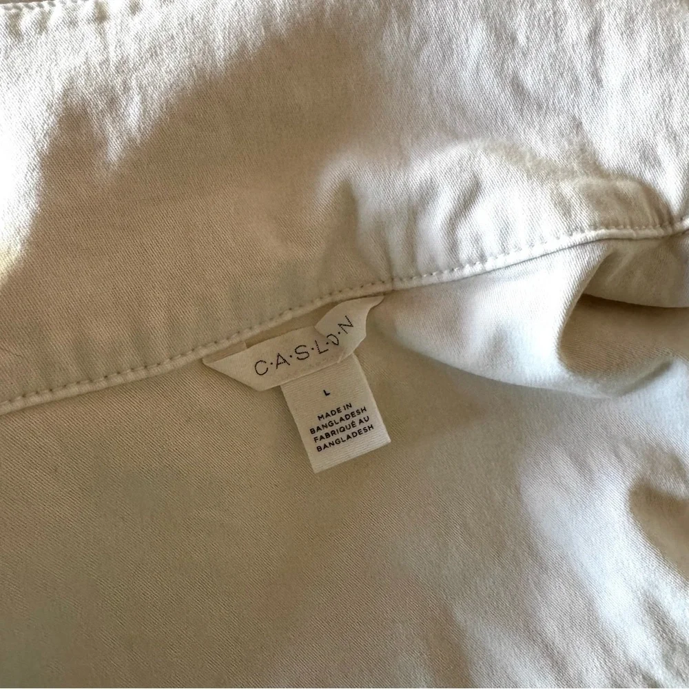 Women's Cream Button-Front Jacket - Picture 11 of 15